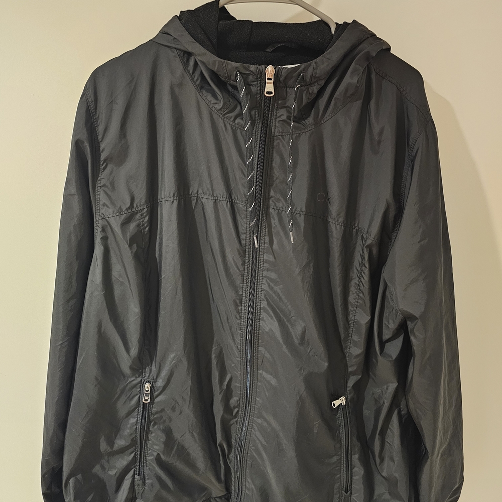 Calvin Klein Black Windbreaker Jacket